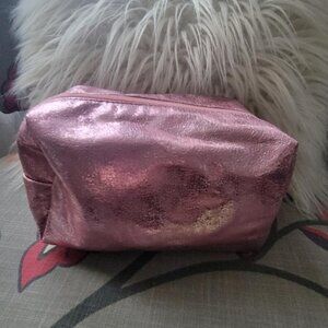 New without Tags - Ulta Beauty Pink Metallic Zippered Cosmetic Makeup Bag